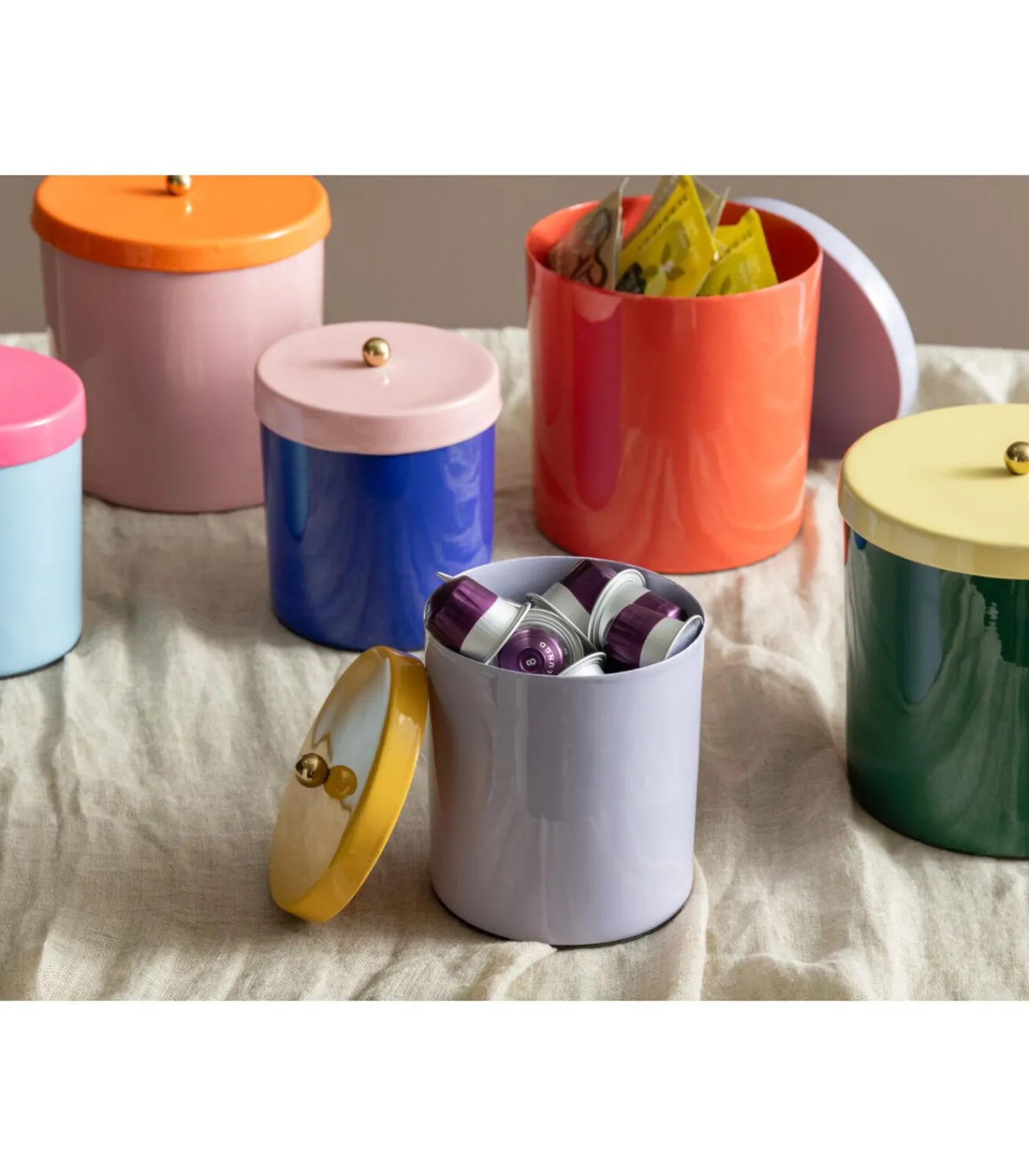 Present Time Keukenaccessoire Double Funky Retro - Groen - 14x14x14cm