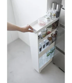 YAMAZAKI Keukentrolley 4 niveaus - Tower - Wit