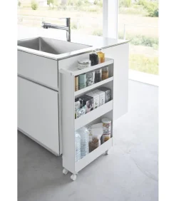 YAMAZAKI Keukentrolley 4 niveaus - Tower - Wit