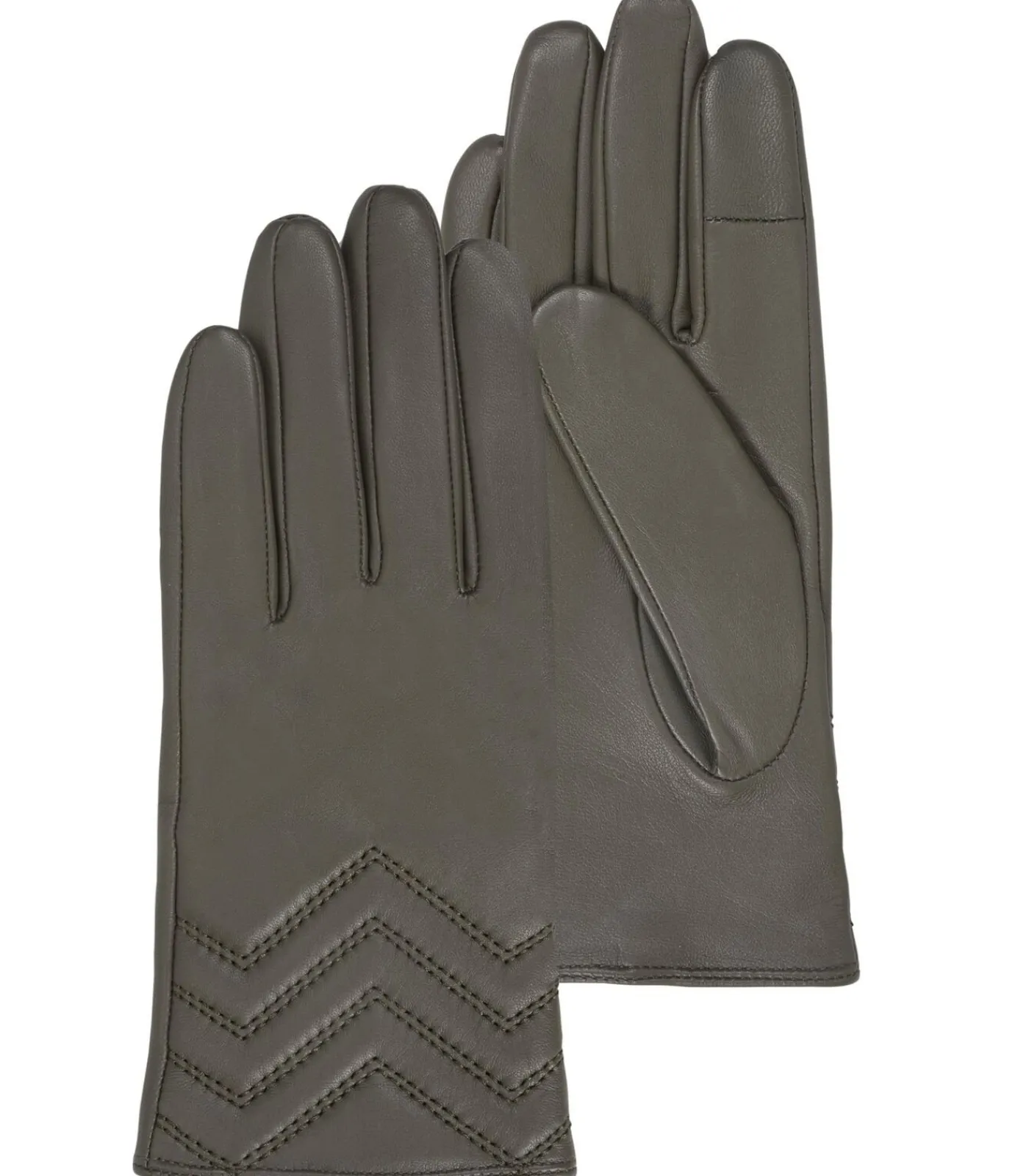 DAMES ISOTONER lamsleren dameshandschoenen met doorstiksels