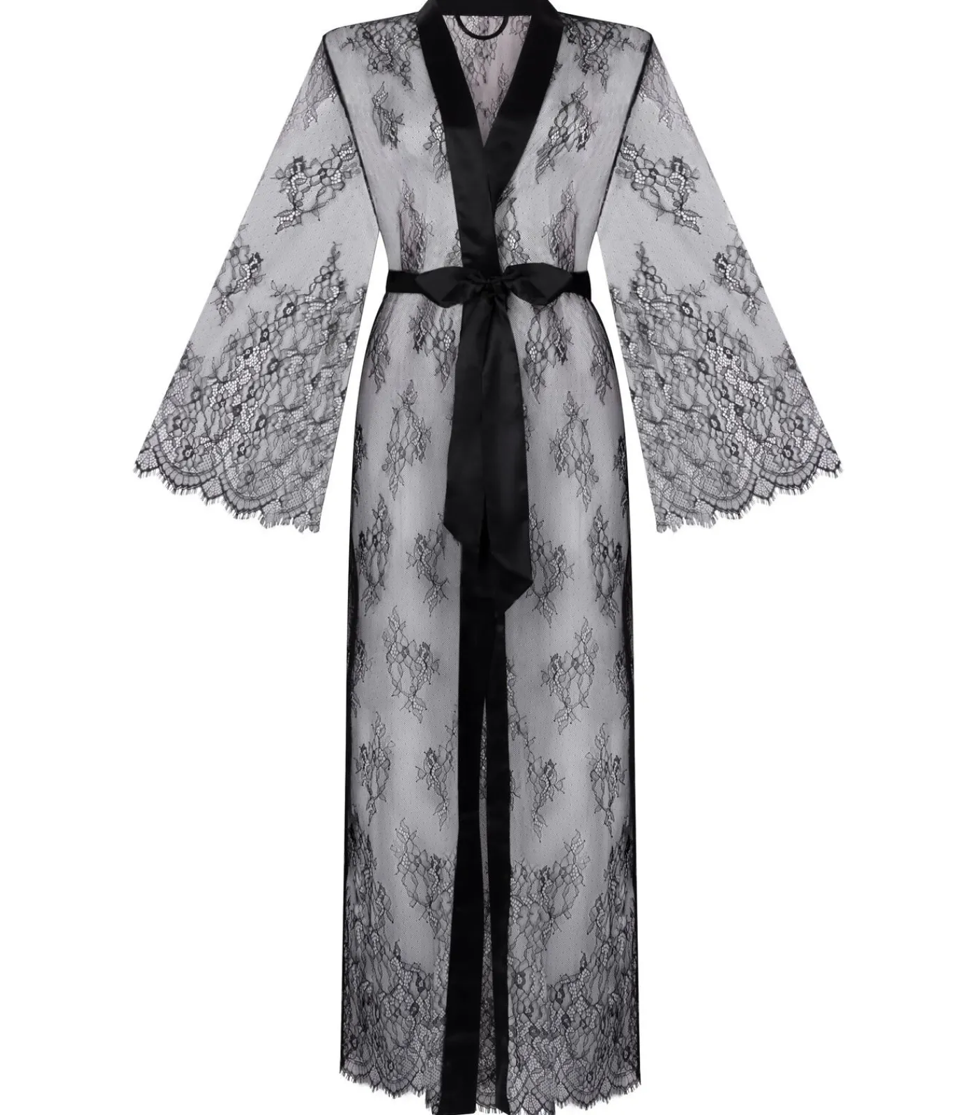 Best Kimono Allover Lace DAMES Nachtmode
