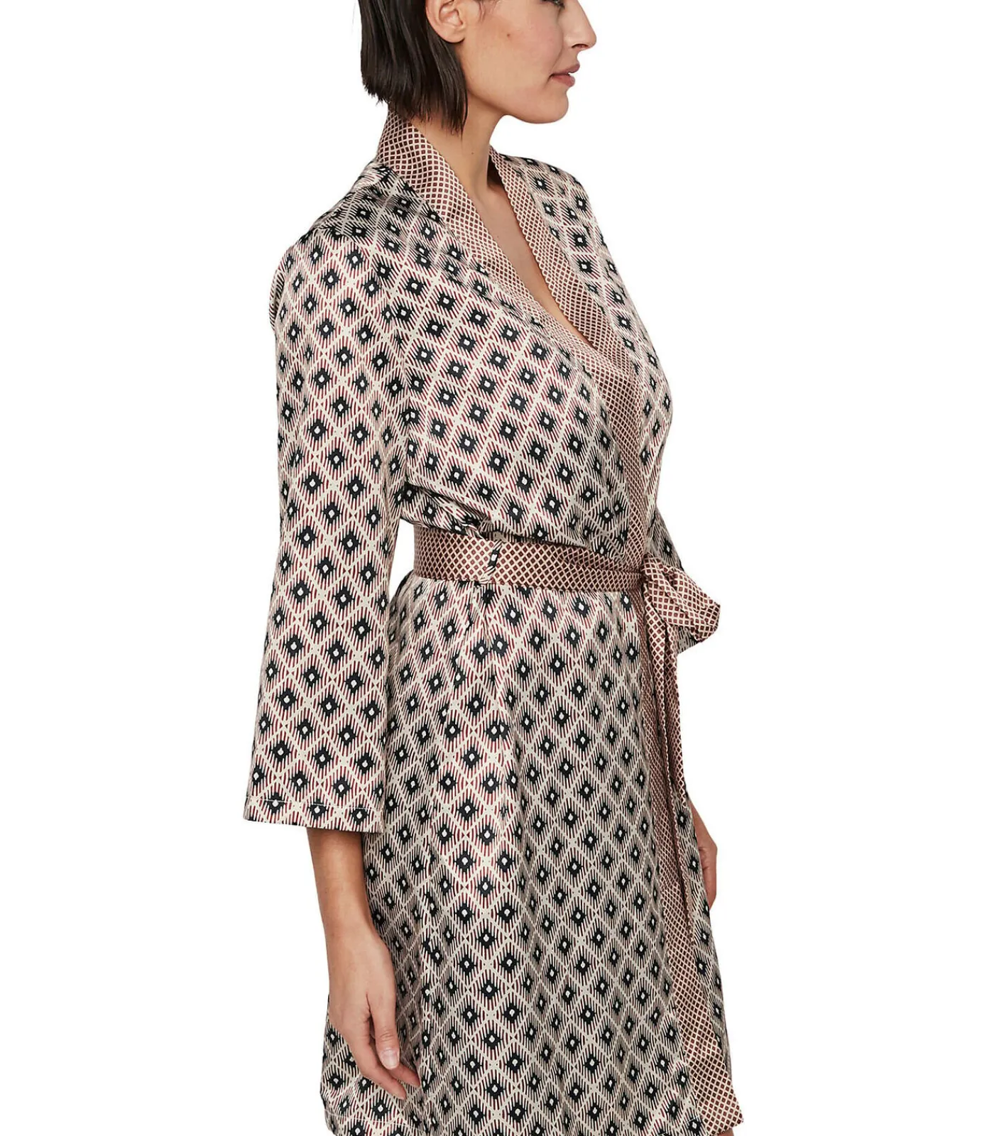 DAMES SELMARK Kimono negligé P116 SATIN SUBLIME