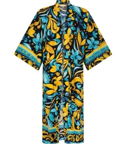 Online Kimono Robe Frangipani - Tealsun DAMES Badjassen
