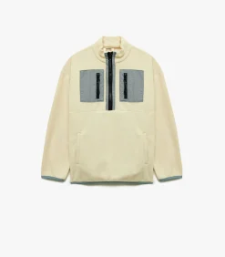 Best Kinder fleece trui met zakdetails en halve rits Kinderen Truien & Vesten