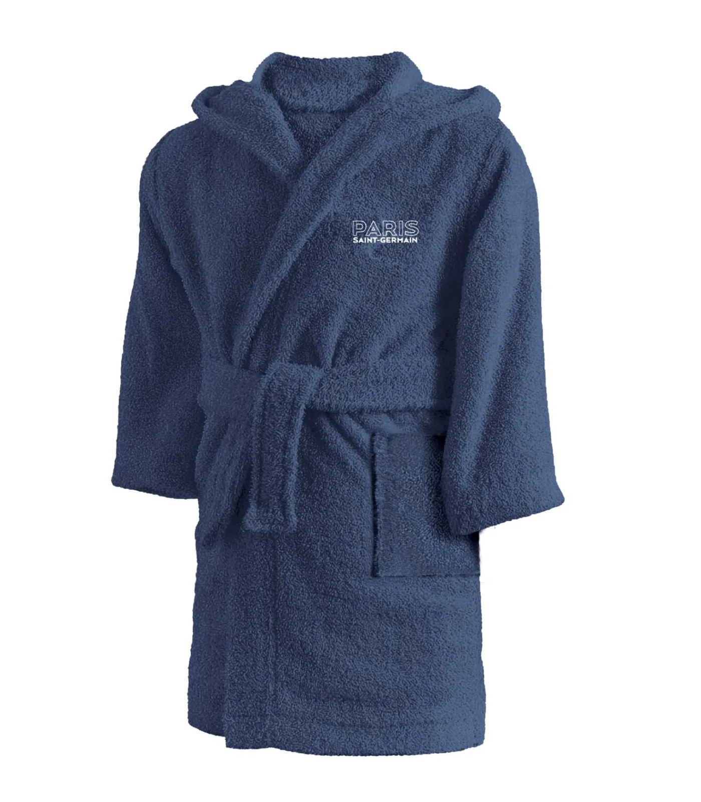 Kinderen PSG Kinderbadjas 100% katoen - borduursel - capuchon en zak