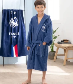Kinderen FFF Kinderbadjas met kap 100% katoen, CHAMPIONS