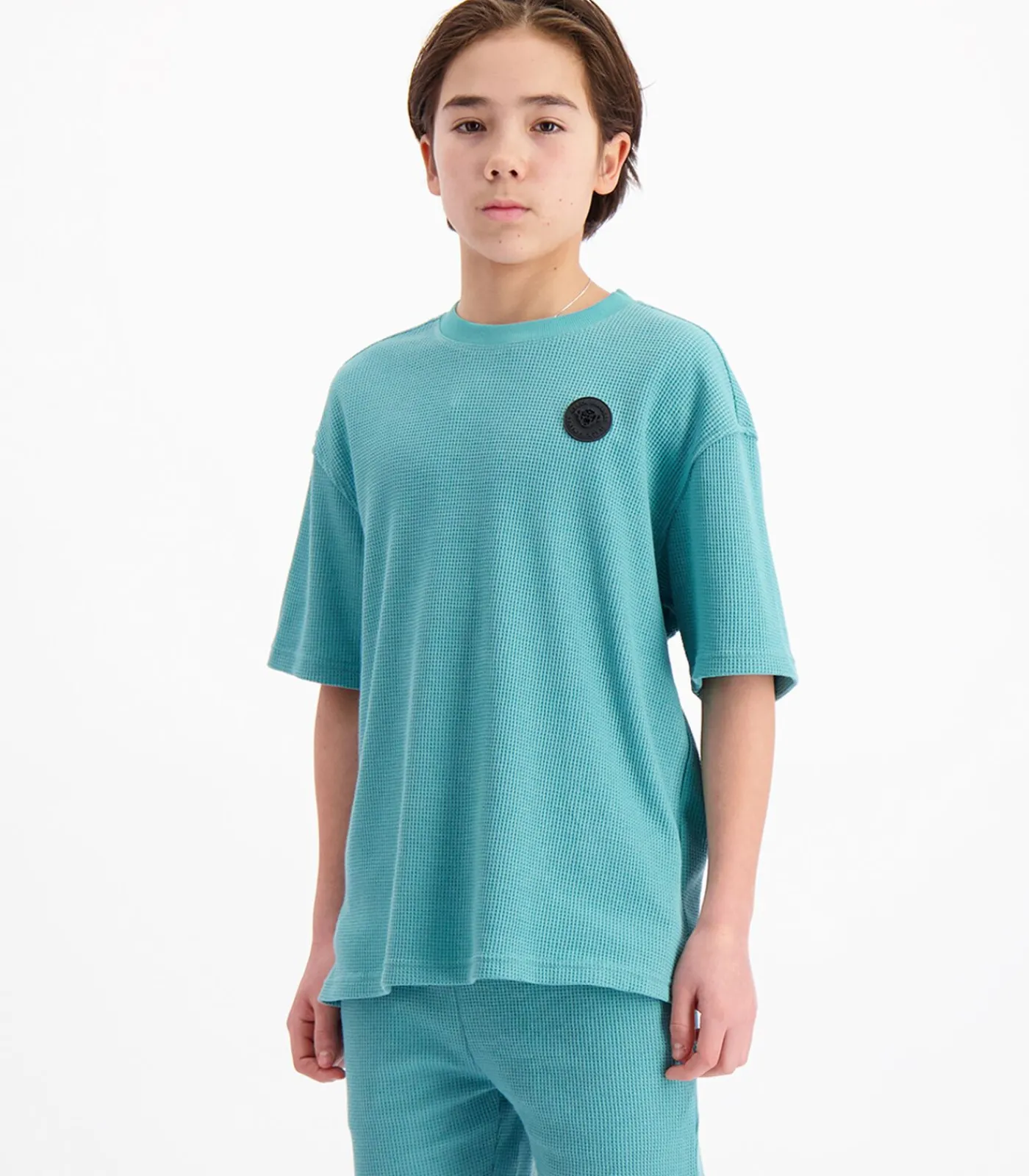 New Kinderen Waffle T-shirt Kinderen Hemden