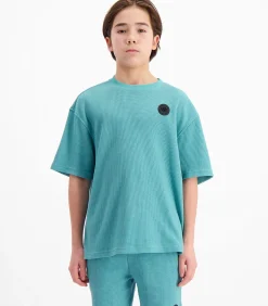 New Kinderen Waffle T-shirt Kinderen Hemden