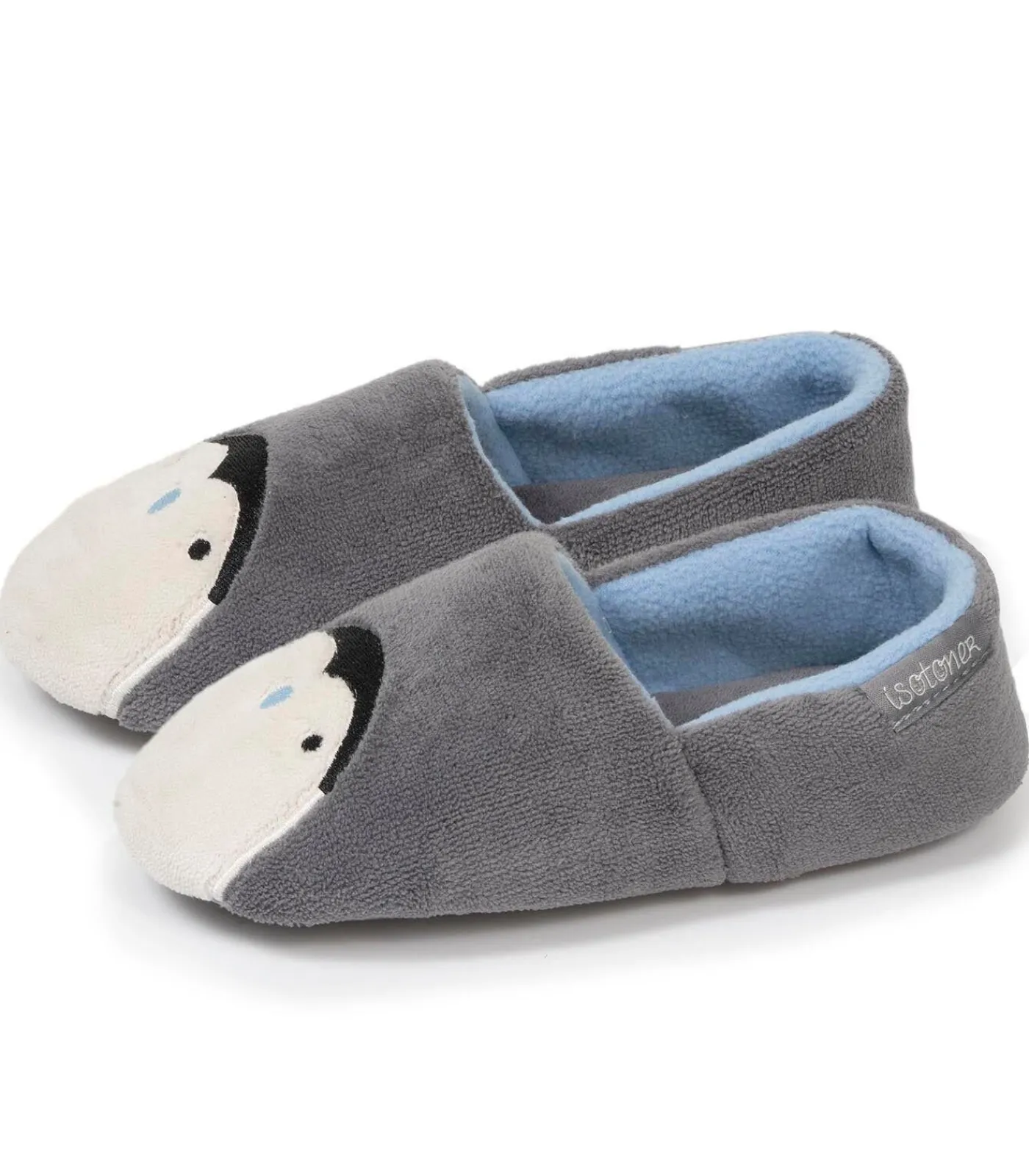 Kinderen ISOTONER Kindersloffen Grijs Pinguïn Wit