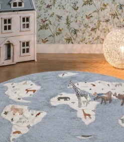 Kinderen AFKliving Kindertapijt MONDE, wasbaar