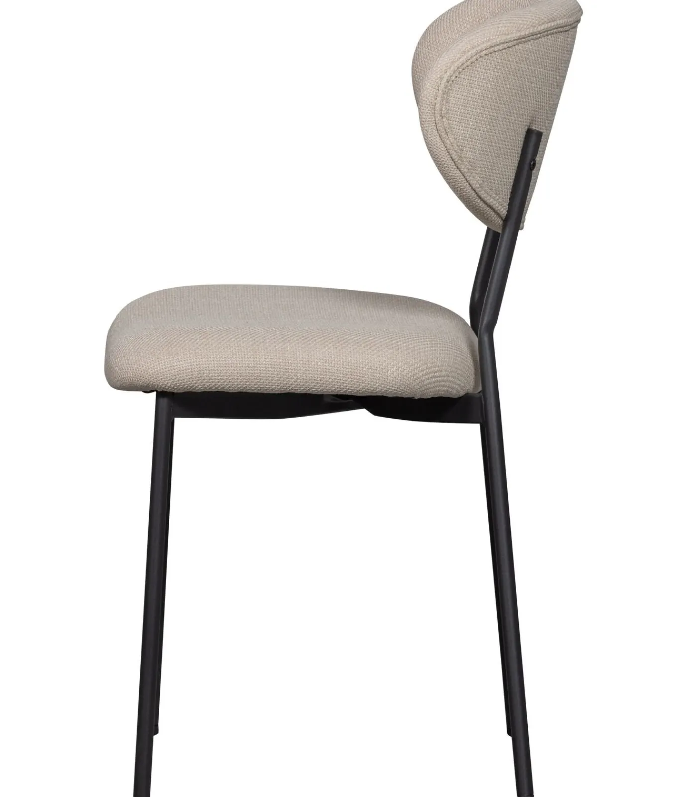 Discount Kjeld Eetkamerstoelen - Polyester - Naturel - Set van 6 Stoelen