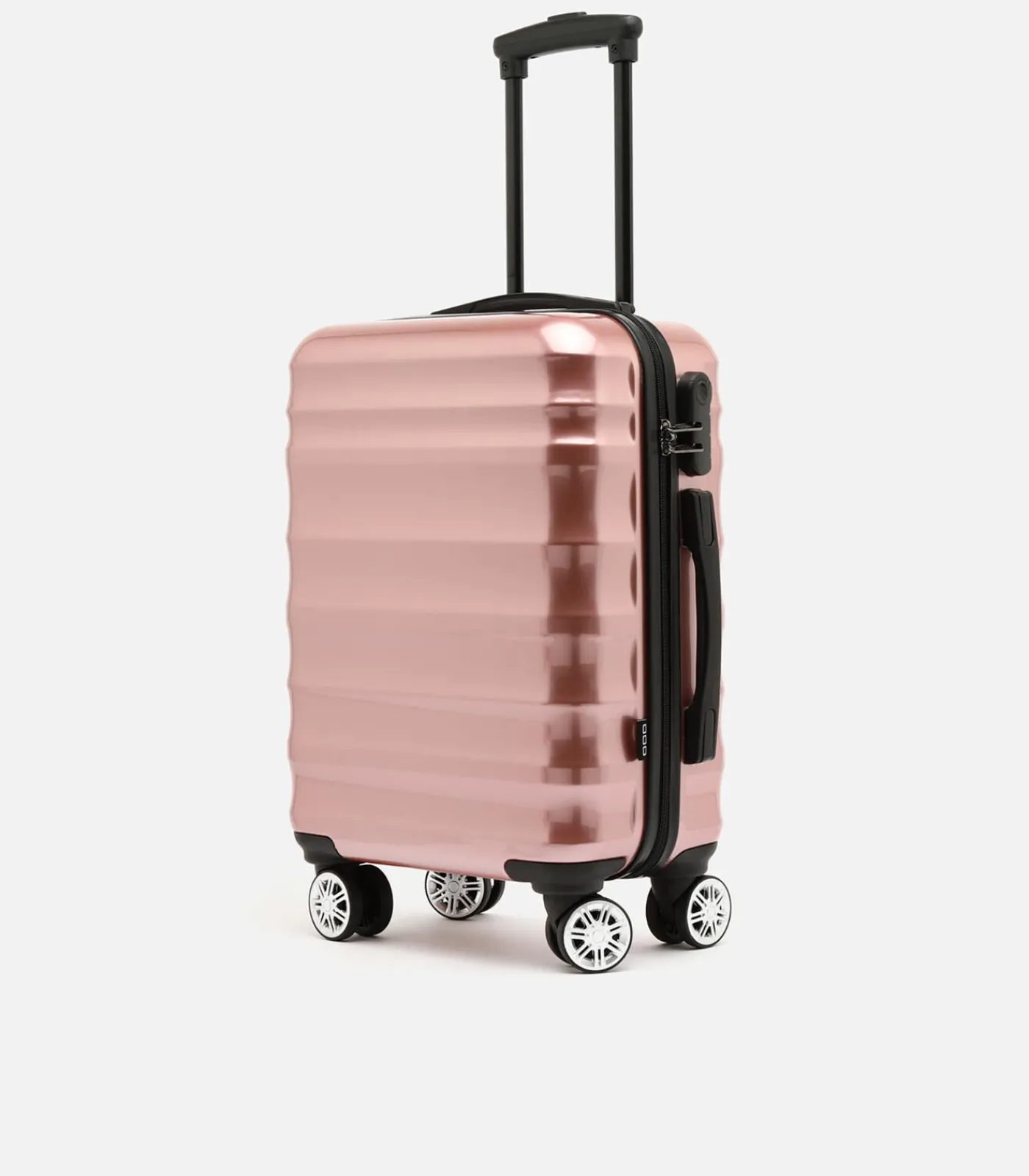 Online Kleine koffer Man London Roze Trolleys