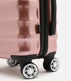 Online Kleine koffer Man London Roze Trolleys