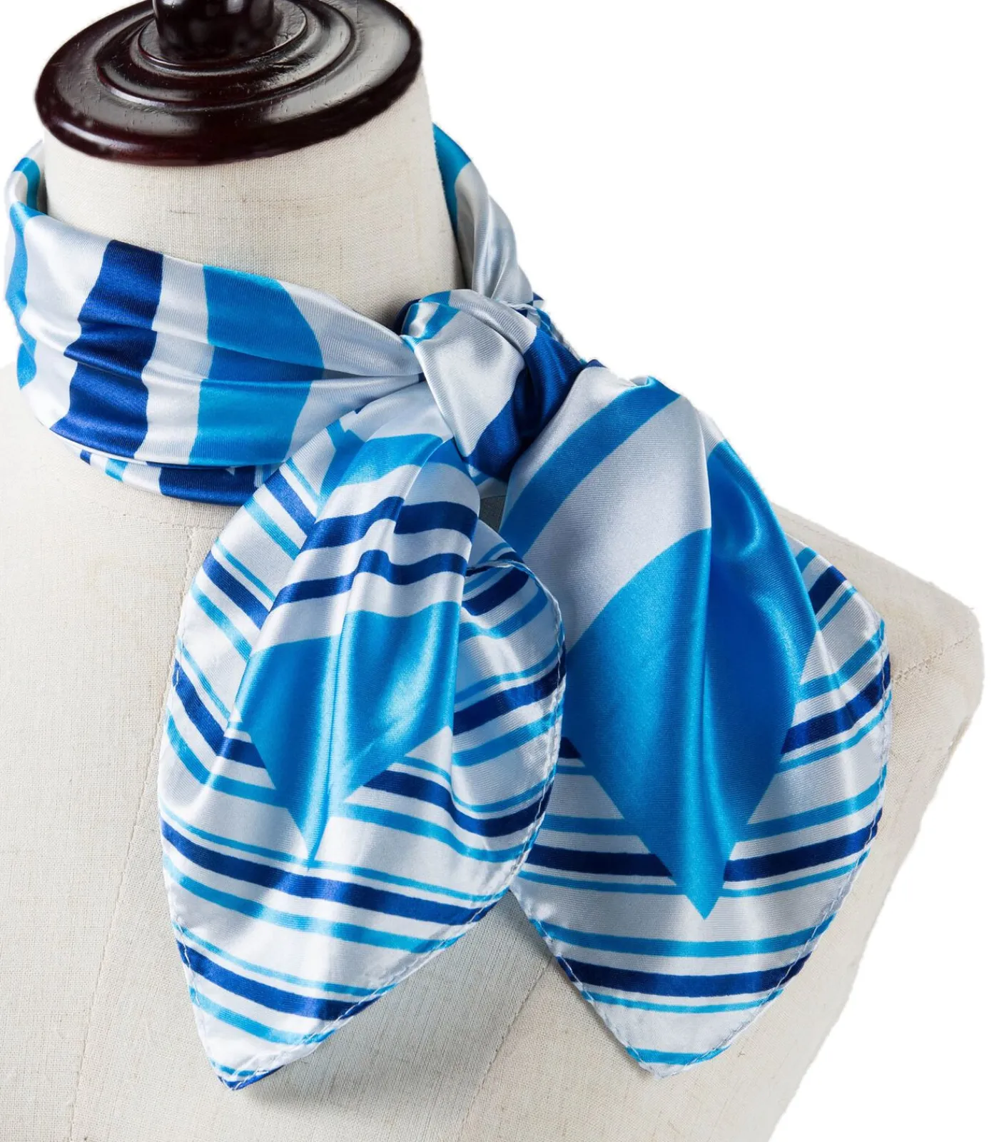 Kleine zijden sjaal Navy Cléo DAMES Sjaals