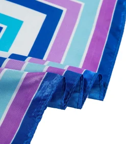 DAMES Alberto Cabale Kleine zijden sjaal Purple Blue Navy Cléo