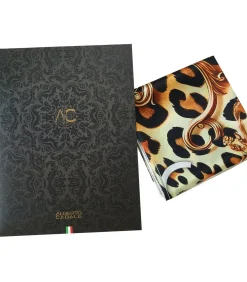 DAMES Alberto Cabale Kleine zijden vierkante Roze Luipaard Cléo