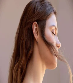 Discount Kleine zilveren oorbellen Lignis fijn DAMES Oorbellen