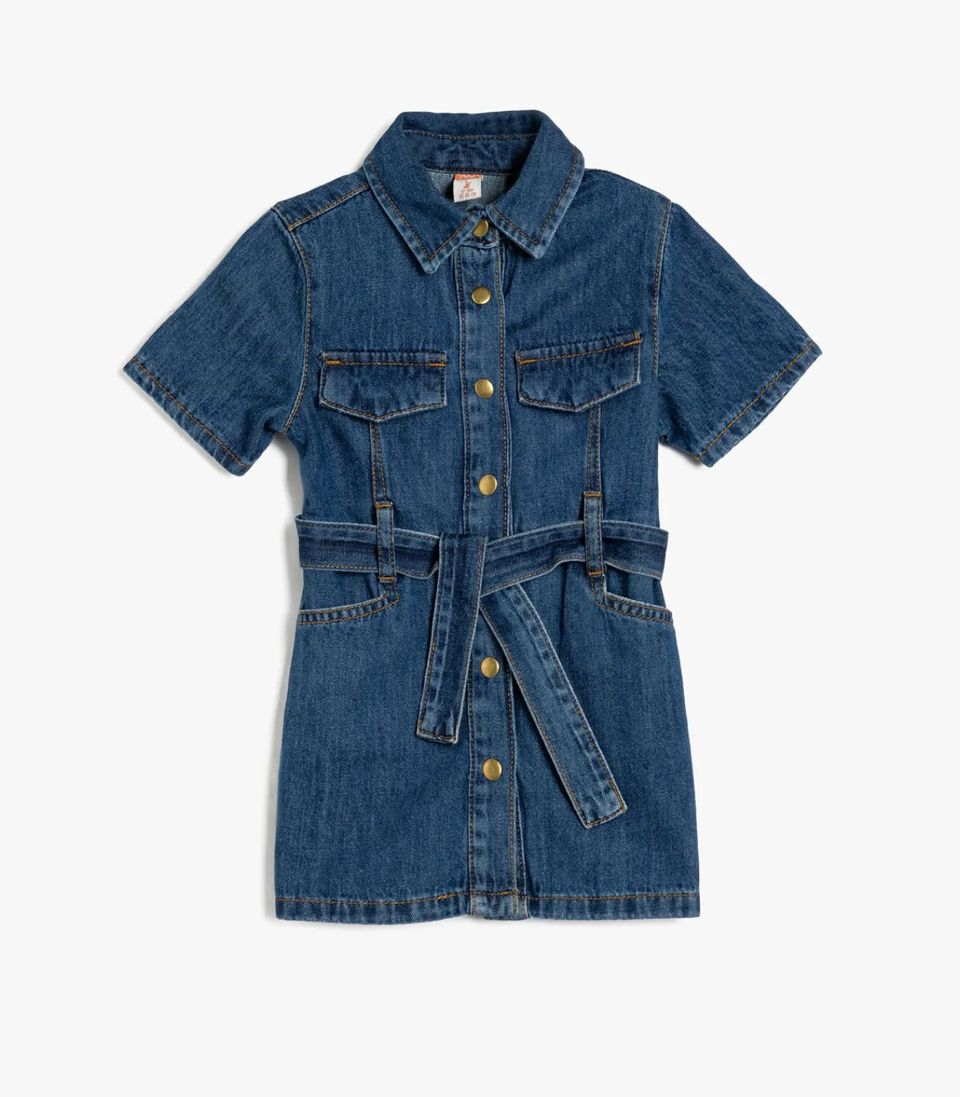 Knielengte Denim Jurk Kinderen Kleedjes & Rokken