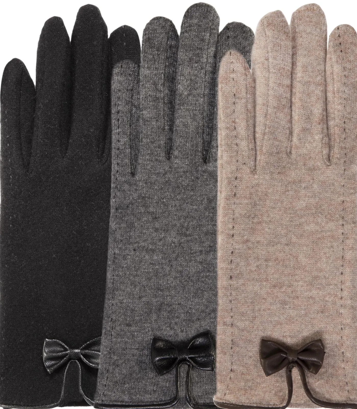 DAMES ISOTONER Knoophandschoenen voor dames Grijs