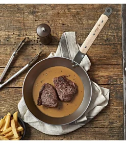 de Buyer Koekenpan Mineral B Hout - ø 24 cm - zonder anti-aanbaklaag