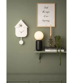 Karlsson Koekoeksklok Modern Cuckoo ABS - Wit - 41x8,5x21,5cm