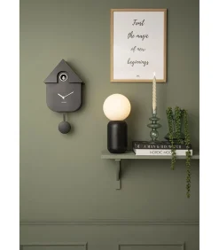 Karlsson Koekoeksklok Modern Cuckoo ABS - Zwart - 41x8,5x21,5cm