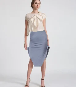 DAMES Smart & Joy Kokerrok met hoge zijsplitten