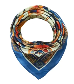 DAMES V1969 Koningsbloemen zijde carré