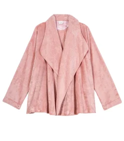 Outlet Kort jasje van flanellen pluche ESSENTIEL H73B DAMES Loungewear