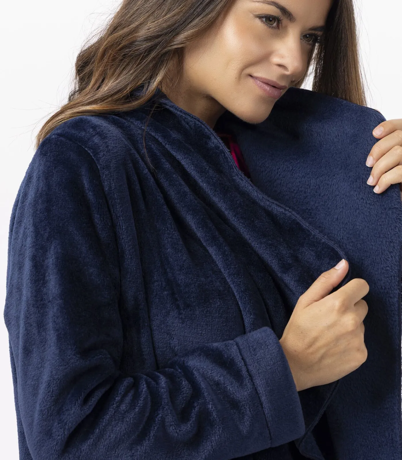 DAMES LE CHAT Kort jasje van flanellen pluche ESSENTIEL H73B