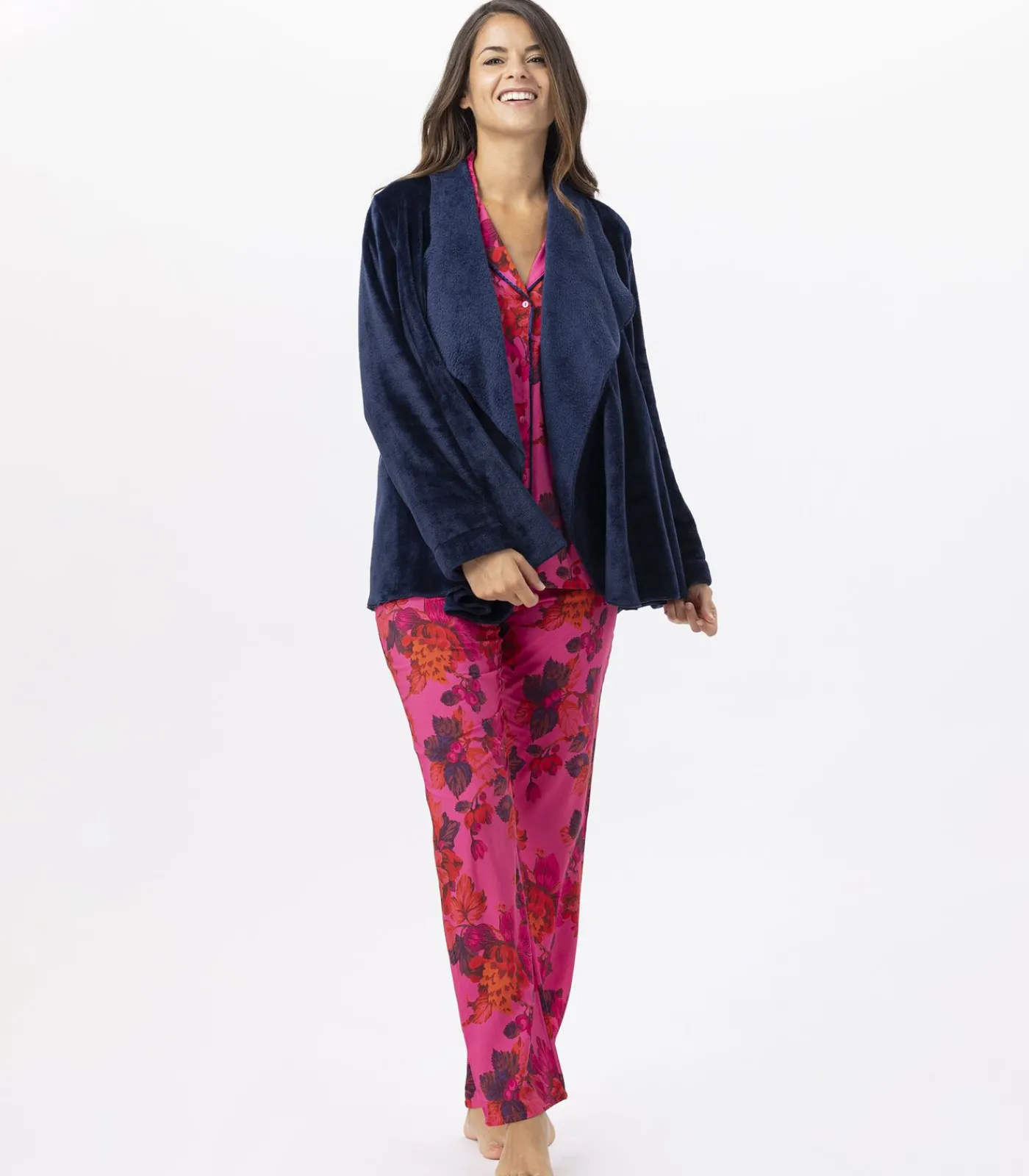 DAMES LE CHAT Kort jasje van flanellen pluche ESSENTIEL H73B