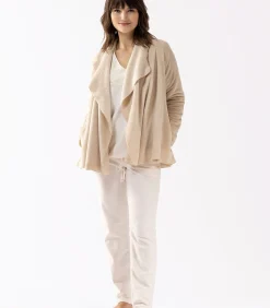 Kort jasje van flanellen pluche ESSENTIEL H73B DAMES Loungewear