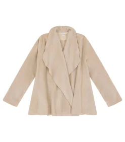 Kort jasje van flanellen pluche ESSENTIEL H73B DAMES Loungewear