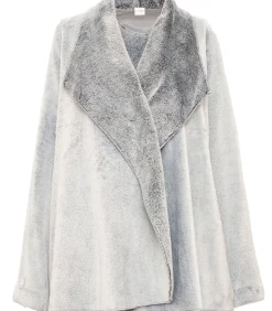 Outlet Kort jasje van flanellen pluche ESSENTIEL H73B DAMES Loungewear