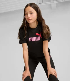 Kinderen PUMA Kort meisjes-T-shirt Logo