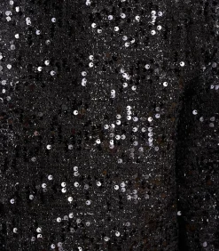 DAMES La Fée Maraboutée Kort zwart paillettenjasje