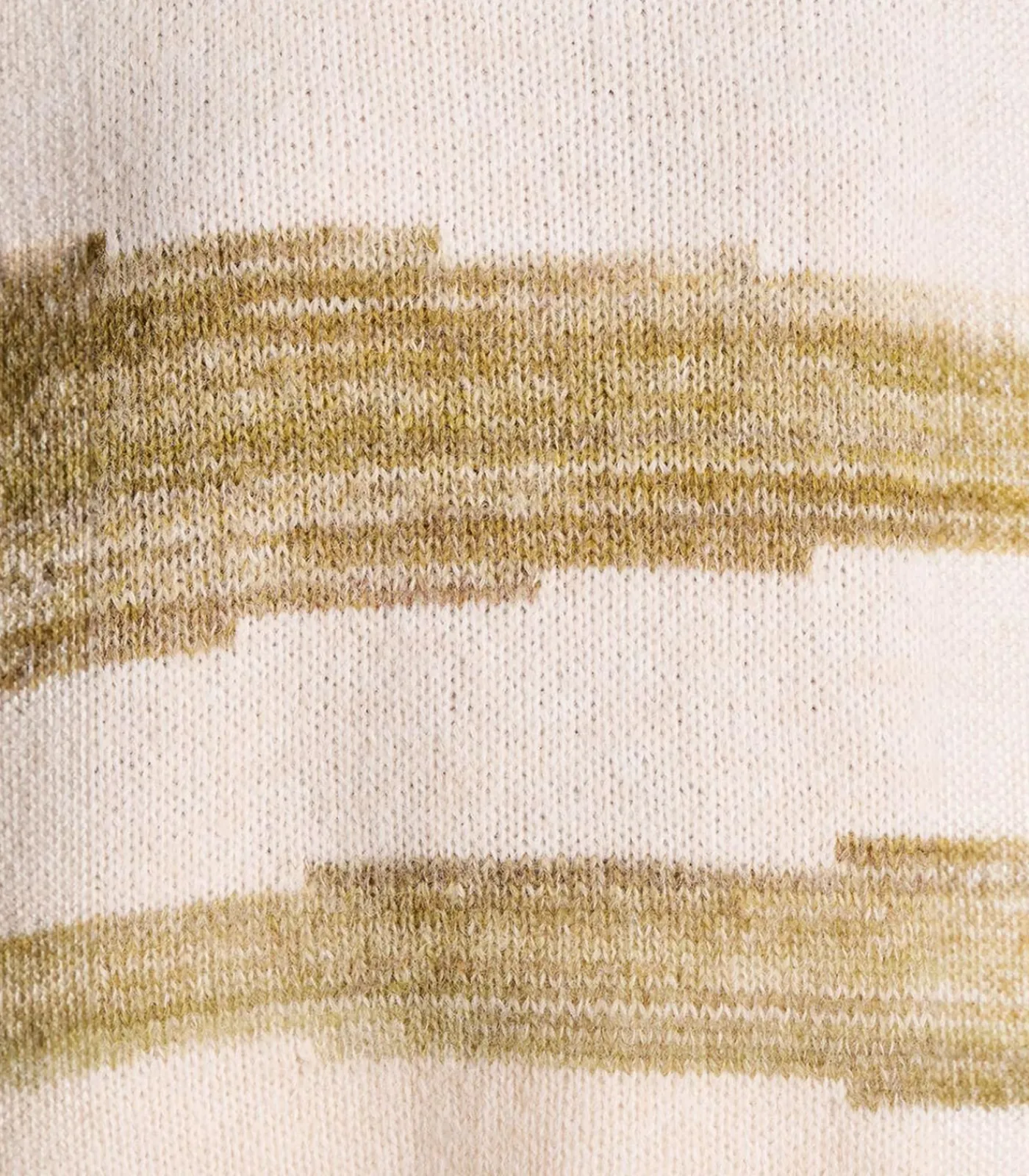 Hot Korte bicolor trui met coltrui en patroon DAMES Truien & Cardigans