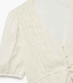 DAMES Koton Korte Blouse V-hals Katoenmix