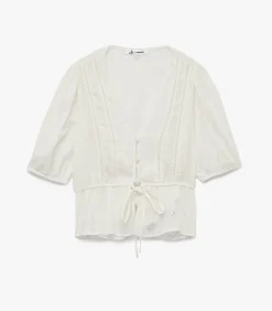 DAMES Koton Korte Blouse V-hals Katoenmix