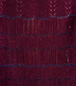 DAMES La Fée Maraboutée Korte trui in opengewerkte stof met ronde hals