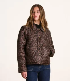 DAMES La Fée Maraboutée Korte donsjas met luipaardprint en afneembare mouwen