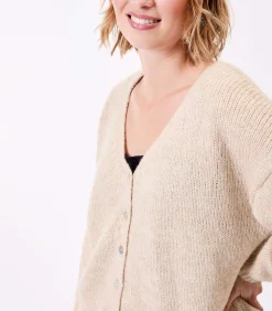 Korte effen gebreide vest APPACHE DAMES Truien & Cardigans