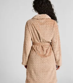 Hot Korte flanellen badjas DAMES Nachtmode