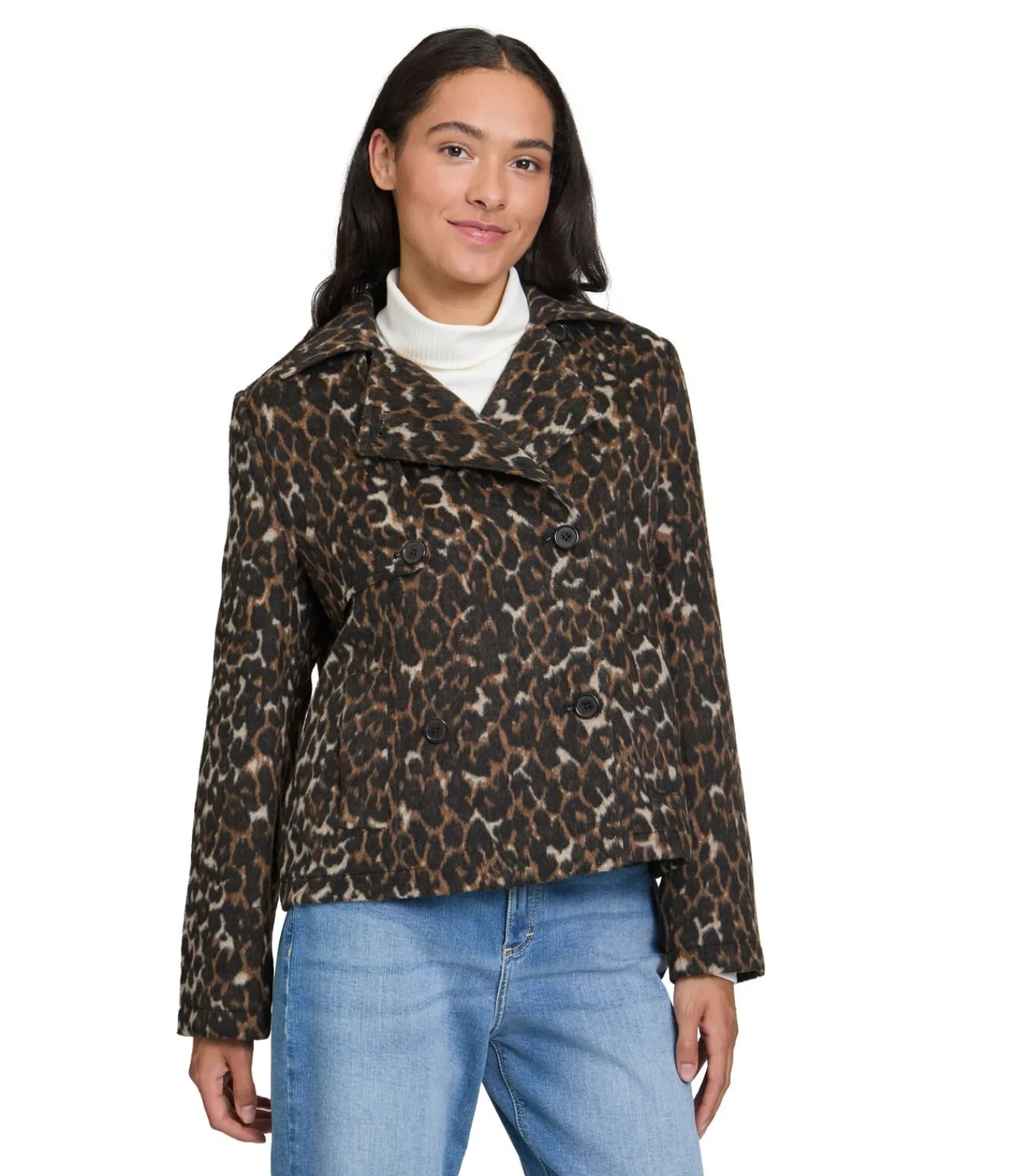 DAMES Cartoon Korte trenchcoat