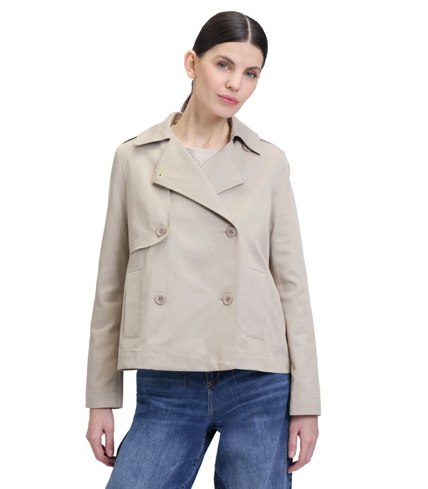 DAMES Cartoon Korte trenchcoat