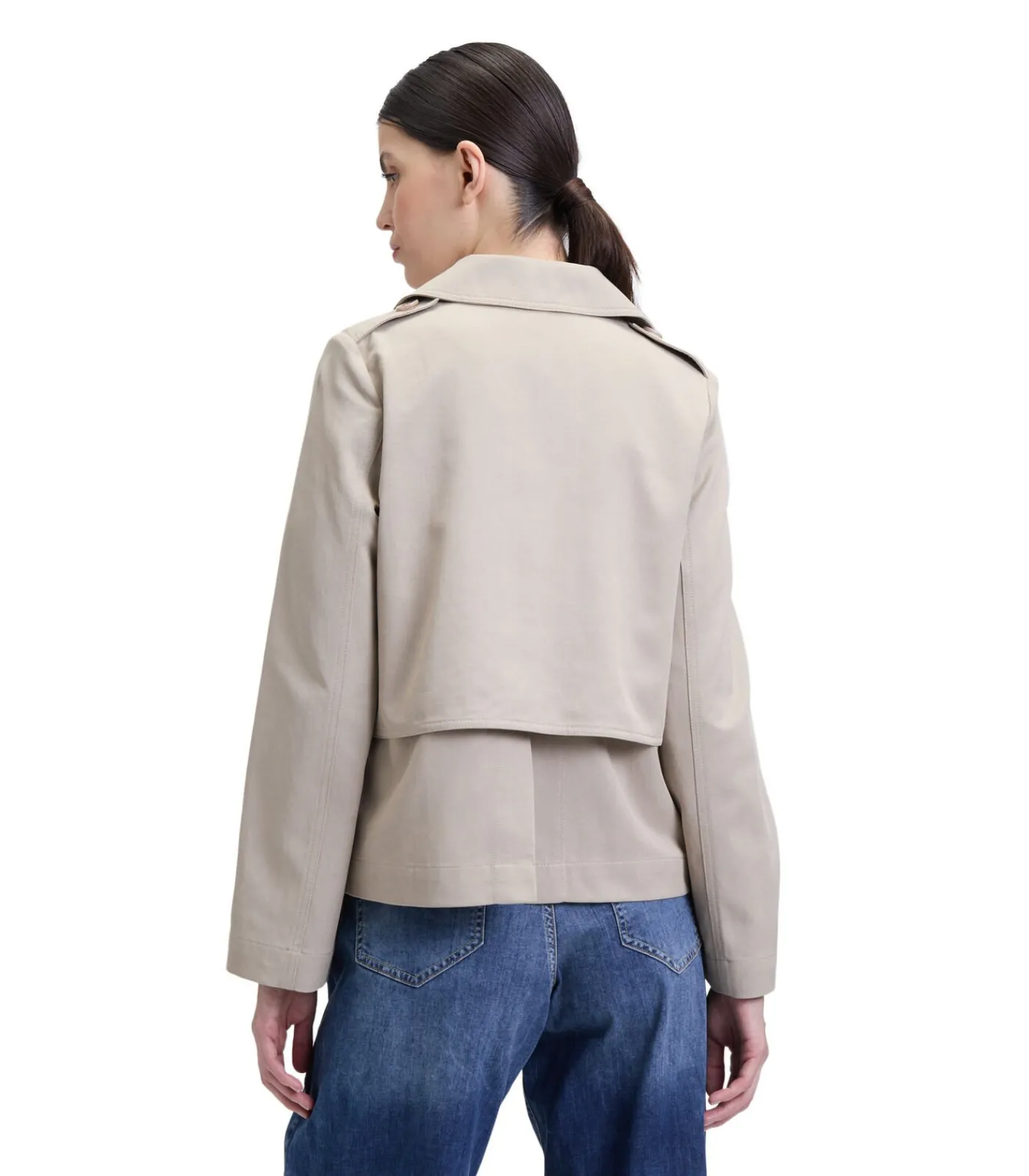 DAMES Cartoon Korte trenchcoat