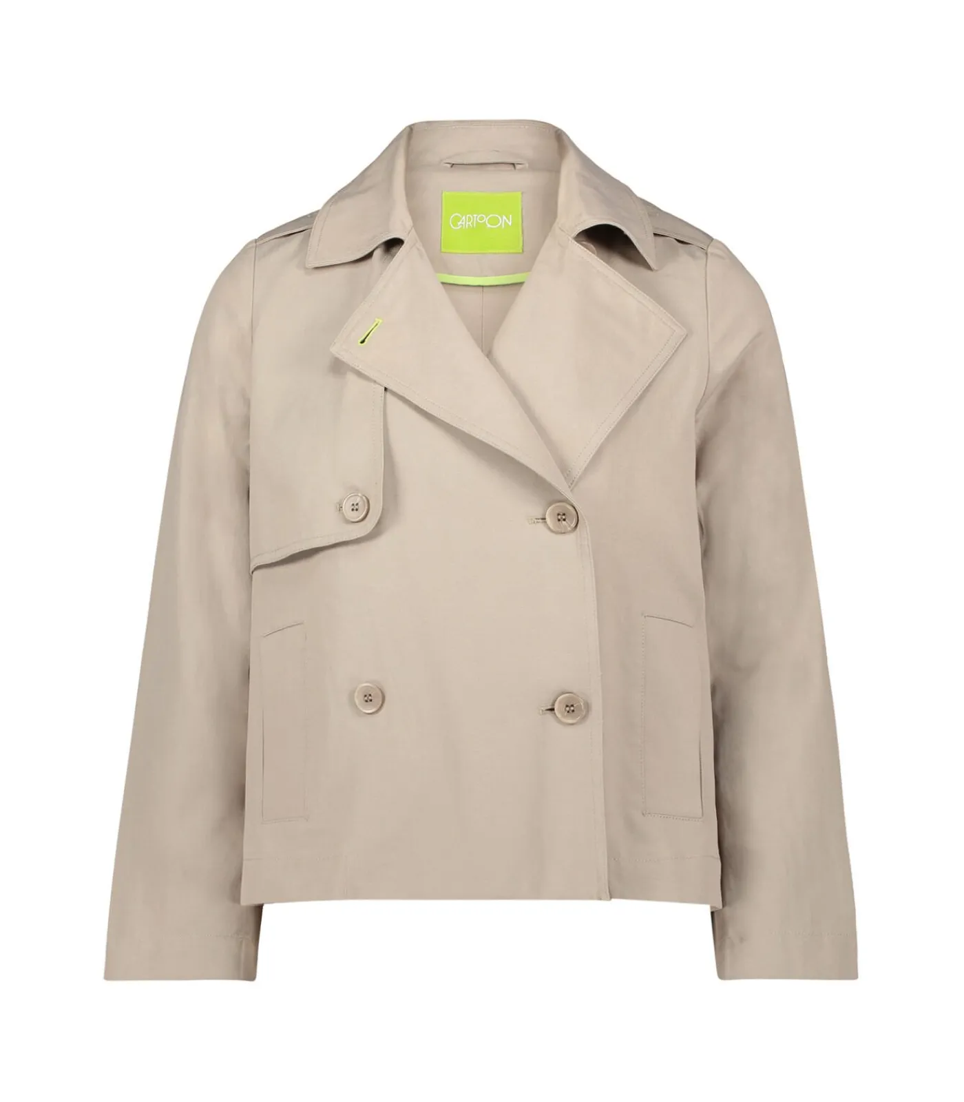 DAMES Cartoon Korte trenchcoat