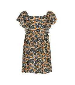 Kinderen J&JOY Korte wijd uitlopende jurk met bloemenpatronen