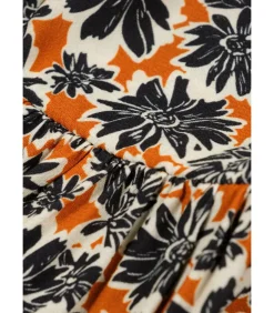 Kinderen J&JOY Korte wijd uitlopende jurk met bloemenpatronen