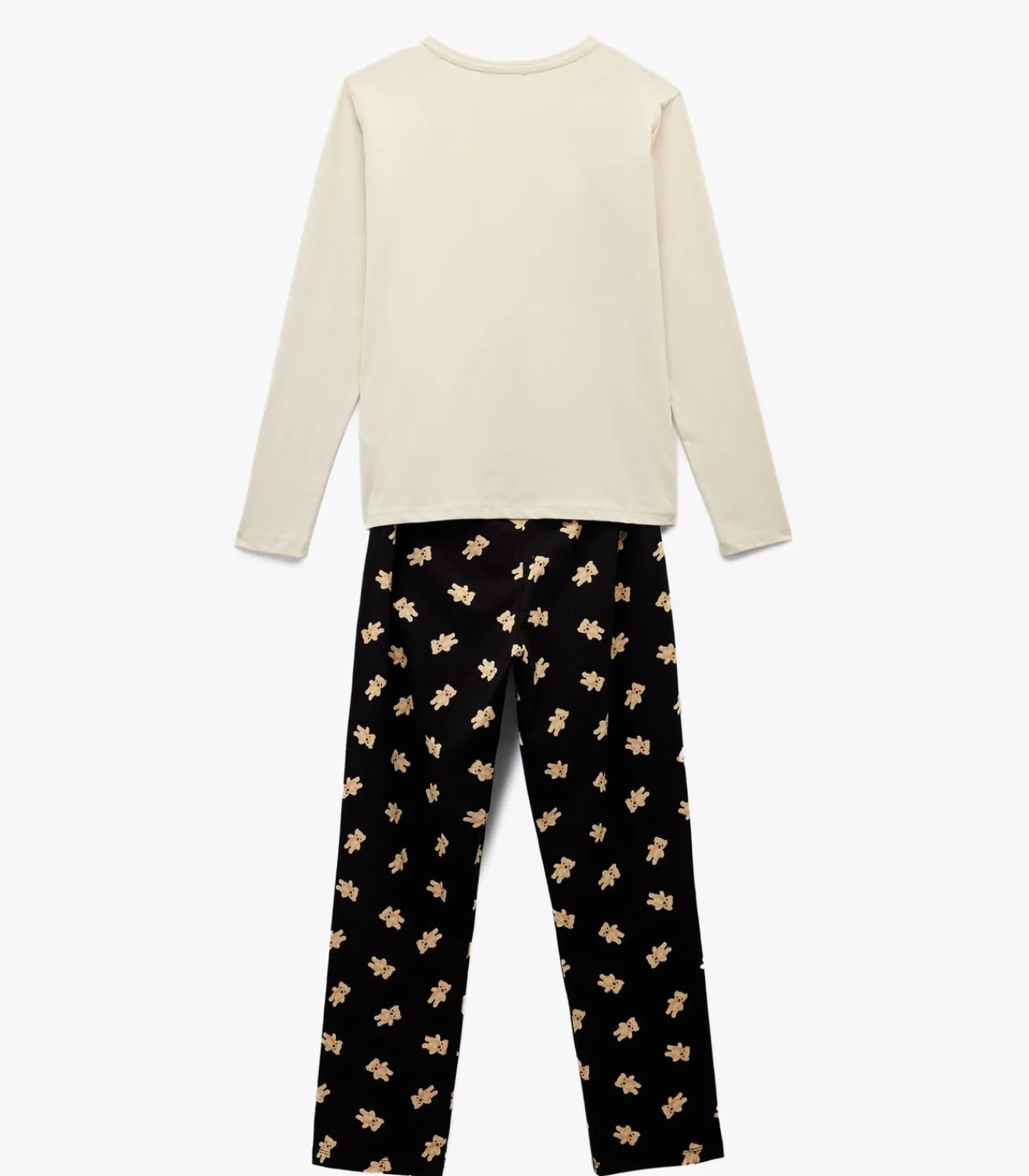 Online Bear Printed Pajama Set DAMES Loungewear
